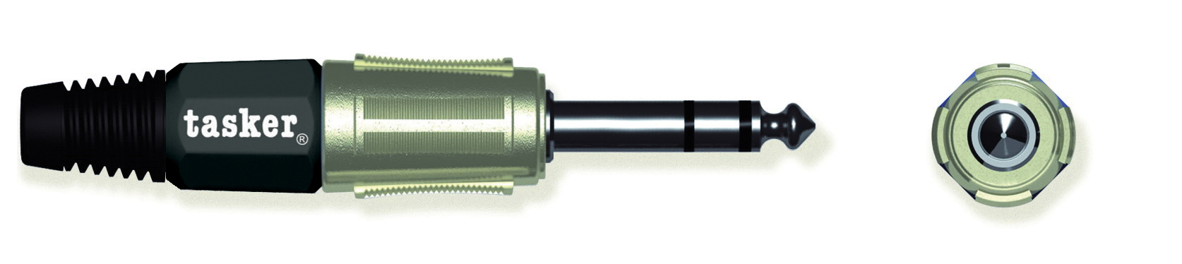 TASKER SPINA 6,3 STEREO MASCHIO - NERO