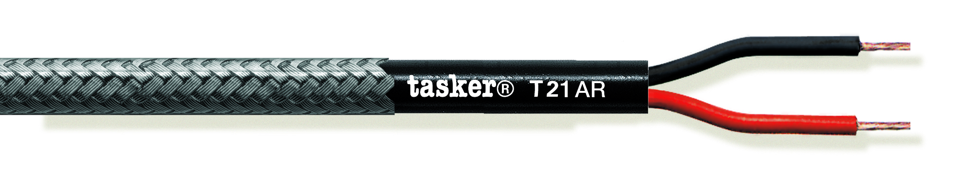TASKER CAVO T21 ARMATO 2x16 AWG NERO - BOB. MT. 100