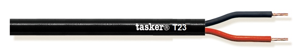 TASKER CAVO T23 2x13 AWG NERO - BOB. MT. 100