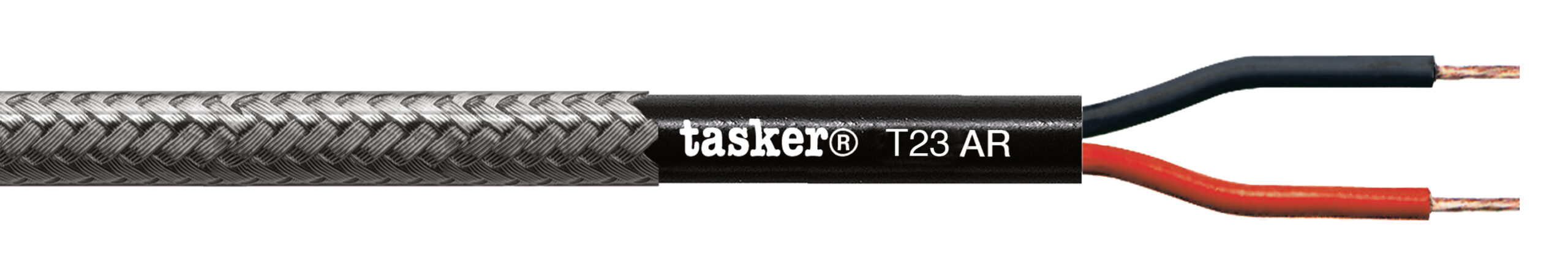 TASKER CAVO T23 ARMATO 2x13 AWG NERO - BOB. MT. 100