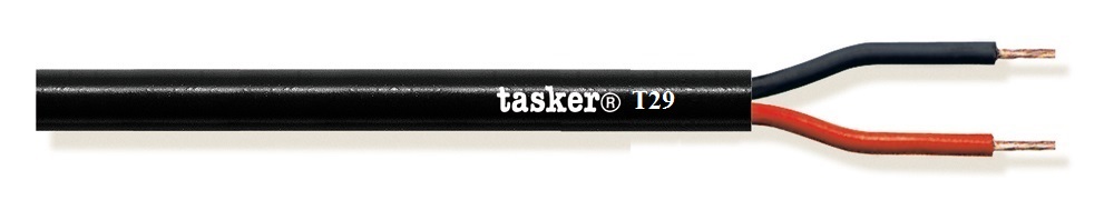 TASKER CAVO T29 2x9 AWG NERO - BOB. MT. 100