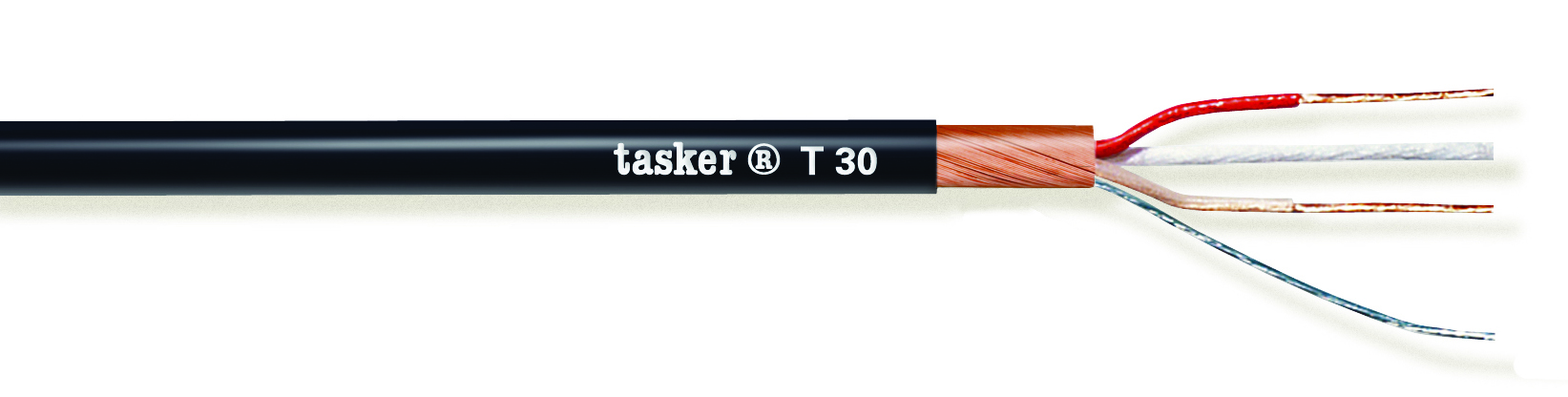 TASKER CAVO T30 NERO 2x0,22 NERO - BOB. MT. 100