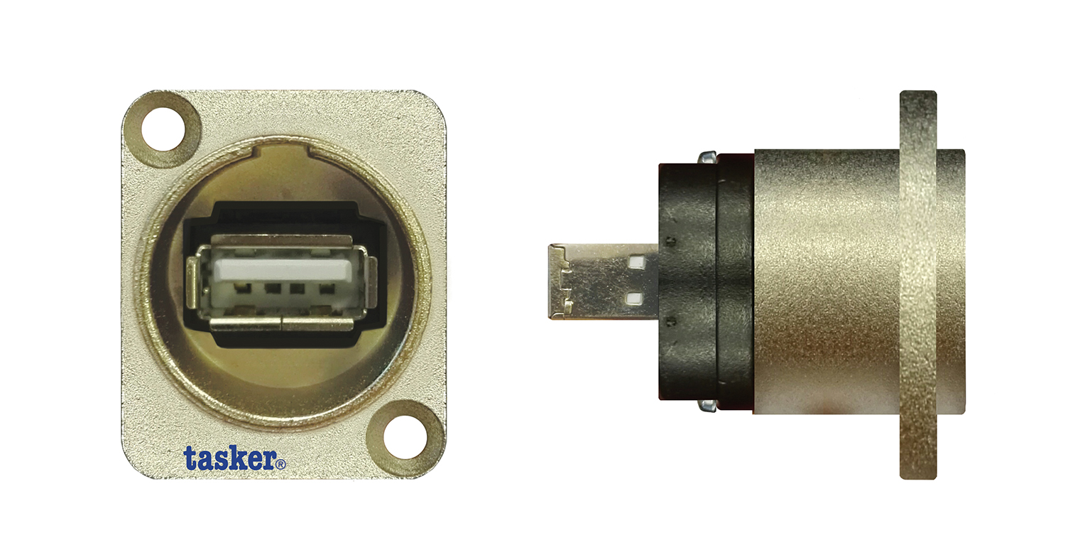 TASKER ADATTATORE DA PANNELLO USB A / USB B