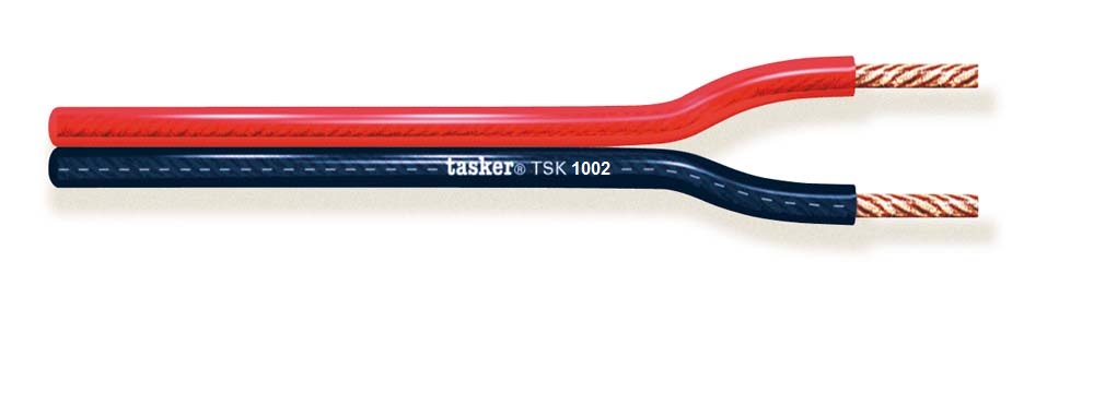 TASKER CAVO TSK1002 2x1,50 ROSSO/NERO - BOB. MT. 100
