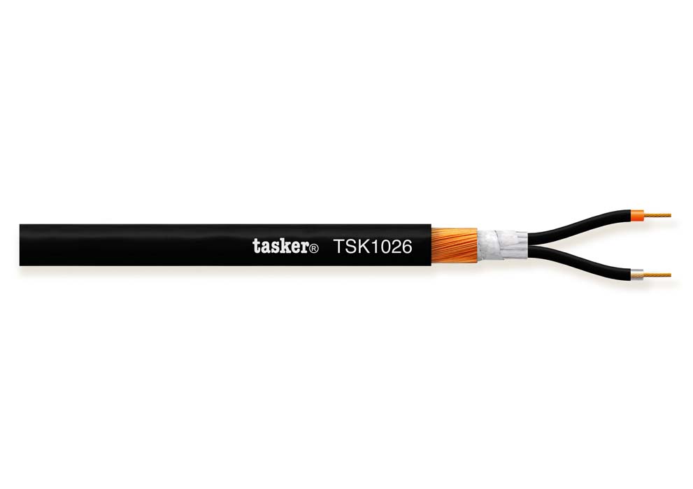 TASKER CAVO TSK1026 2x0,25 NERO - BOB. MT. 100