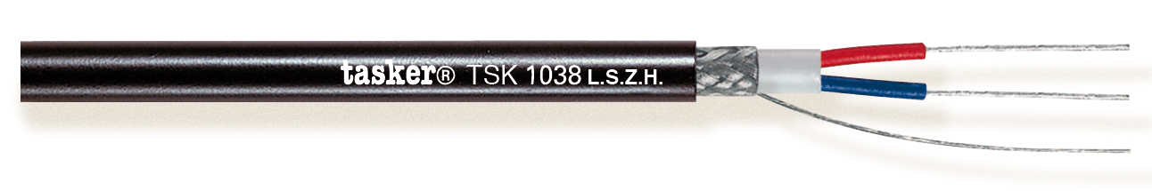 TASKER CAVO TSK1038 L.S.Z.H. 2x0,35 NERO - BOB. MT. 500
