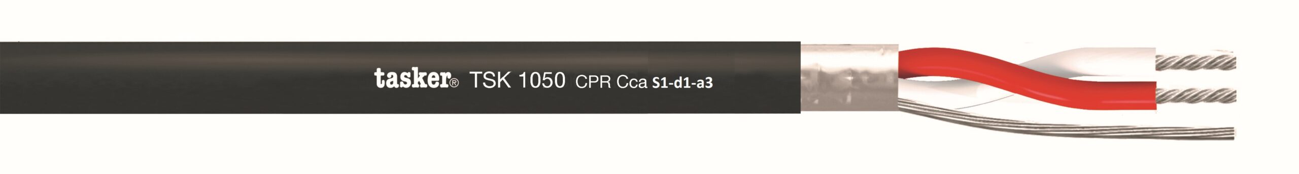 TASKER CAVO TSK1050 CPR Cca sez. 2x0,35 NERO - BOB. MT. 100