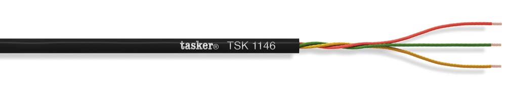 TASKER CAVO TSK1146 MINIATURE 3x0,04 NERO - BOB. MT. 50