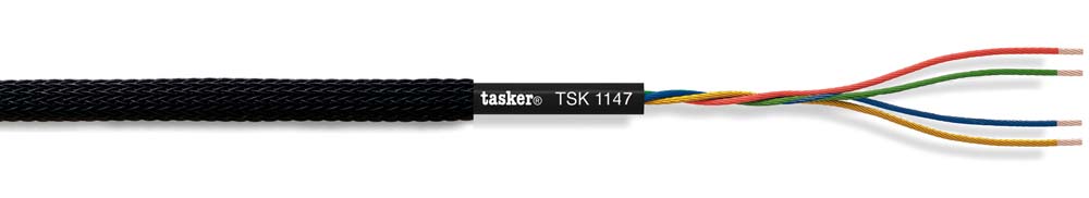 TASKER CAVO TSK1147 MINIATURE 4x0,08 NERO - BOB. MT. 100