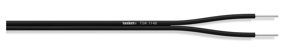 TASKER CAVO TSK1148 MINIATURE 2x0,20 NERO - BOB. MT. 50