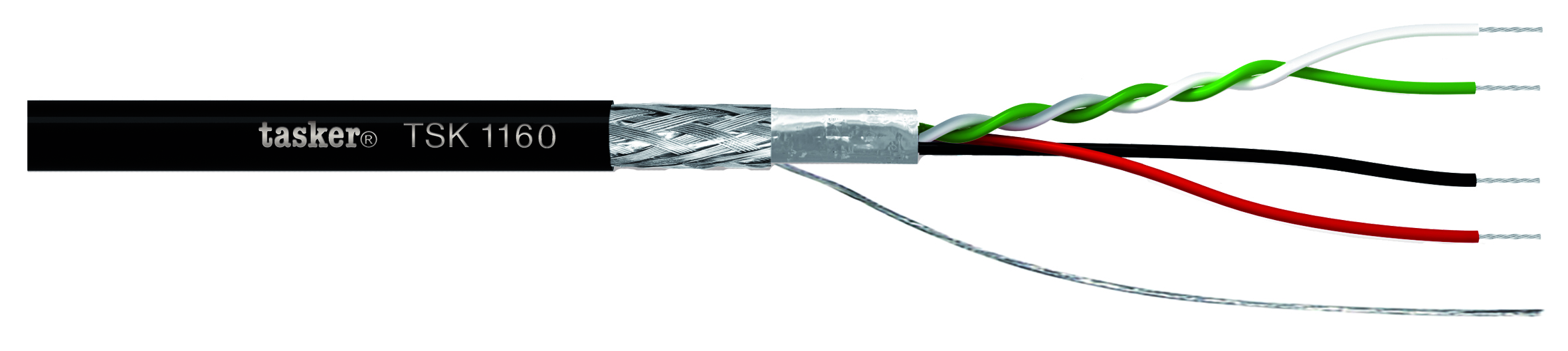 TASKER CAVO TSK1160 1x2x0,14 + 2x0,22 NERO - BOB. MT. 100