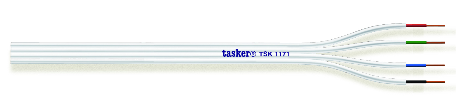 TASKER CAVO TSK1171 4x0,50 BIANCO - BOB. MT. 100