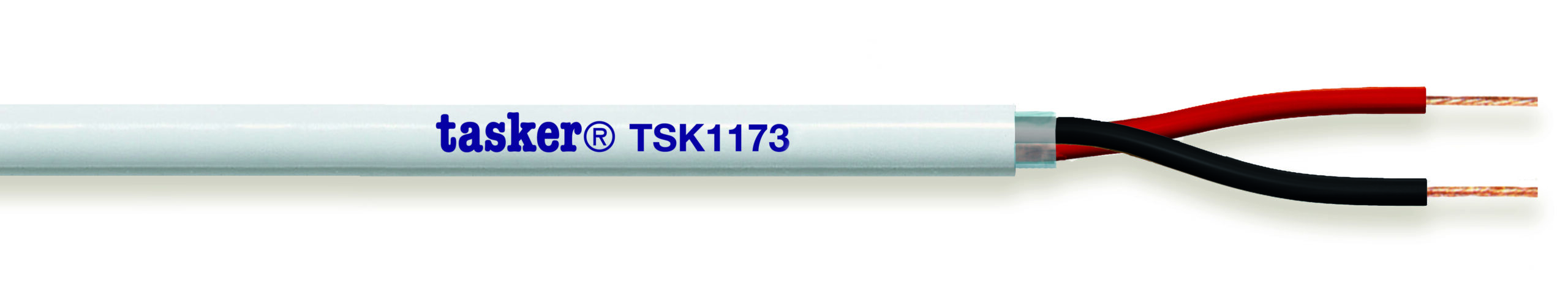 TASKER CAVO TSK1173 2x0,75 BIANCO - BOB. MT. 100