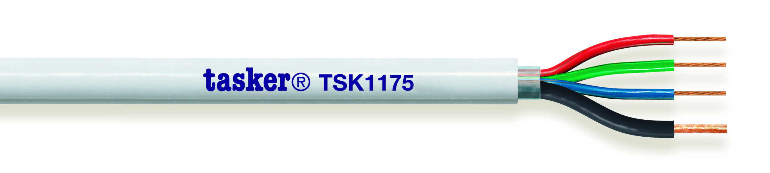 TASKER CAVO TSK1175 3x0,50+1x0,75 BIANCO - BOB. MT. 100