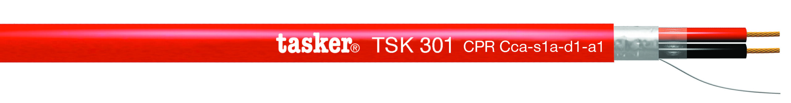 TASKER CAVO TSK301 CPR Cca 2x1,00 ROSSO - BOB. MT. 100