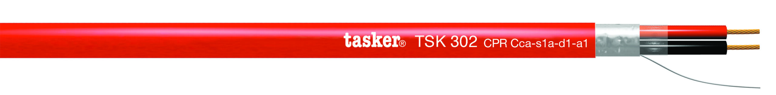 TASKER CAVO TSK302 CPR Cca 2x1,50 ROSSO - BOB. MT. 500