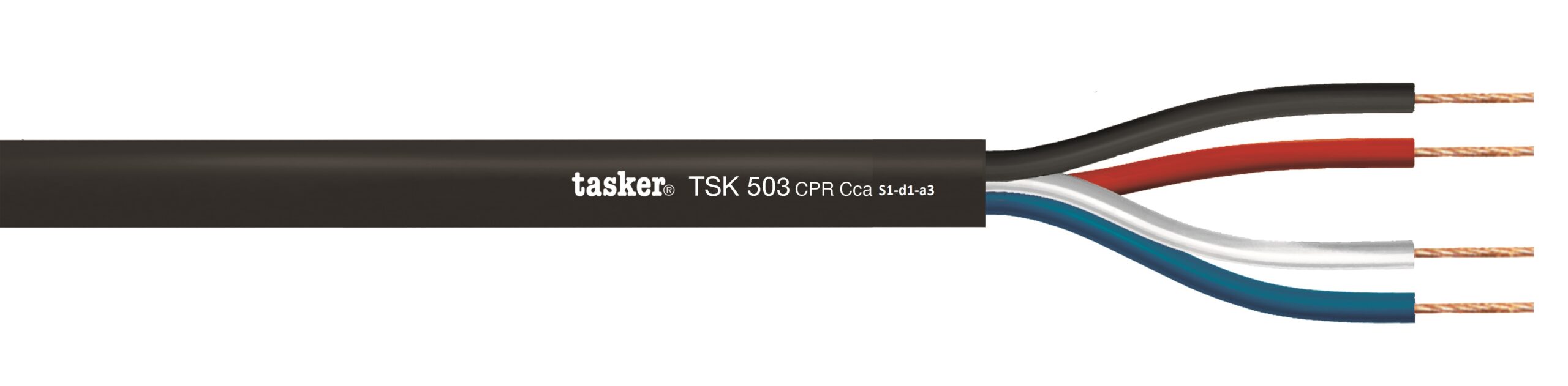 TASKER CAVO CASSA SCHERMATO 4x2,50 mm² CPR Cca  BOB. MT. 500