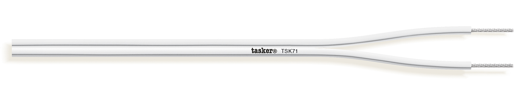 TASKER CAVO TSK71 2x0,50 BIANCO - BOB. MT. 100