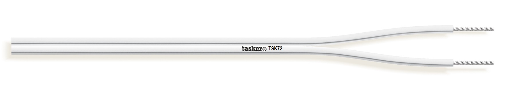 TASKER CAVO TSK72 2x0,75 BIANCO - BOB. MT. 100