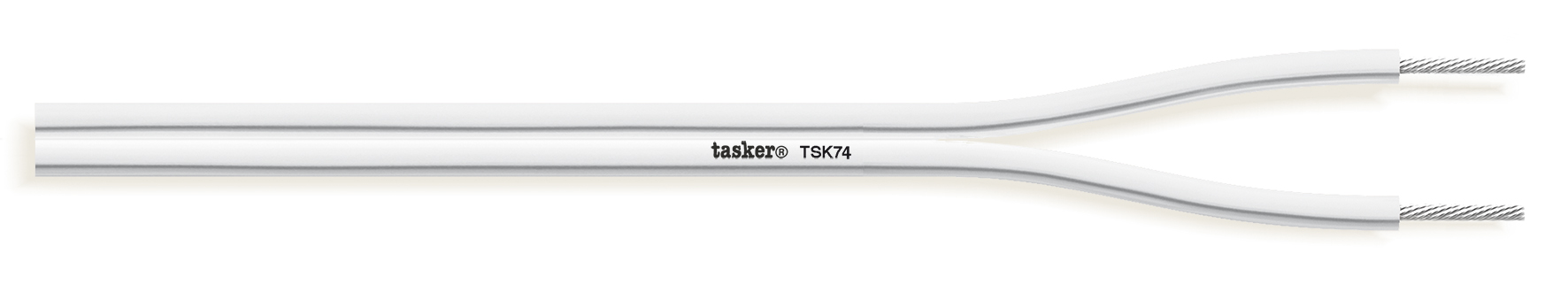 TASKER CAVO TSK74 2x1,50 BIANCO - BOB. MT. 100
