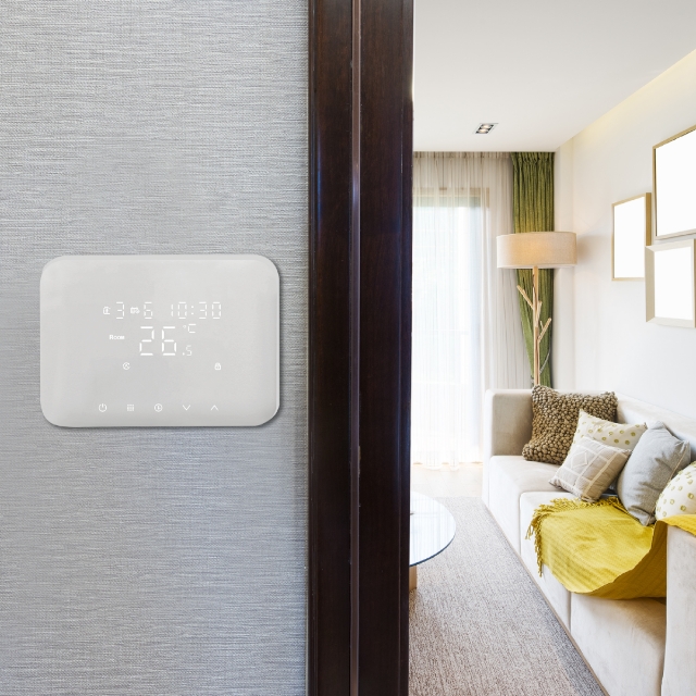 Thermo+ Cronotermostato a batterie SOFT TOUCH bianco - immagine 2