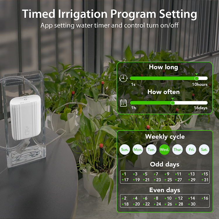 IR-DRIP Kit di irrigazione a goccia smart WiFi per piante - immagine 3