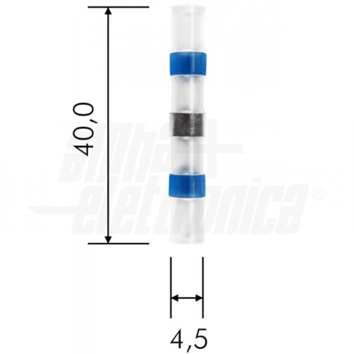 Giunzioni autosaldanti termoretraibili AWG16-14 - 1,50-2,50mmq BLU - immagine 3