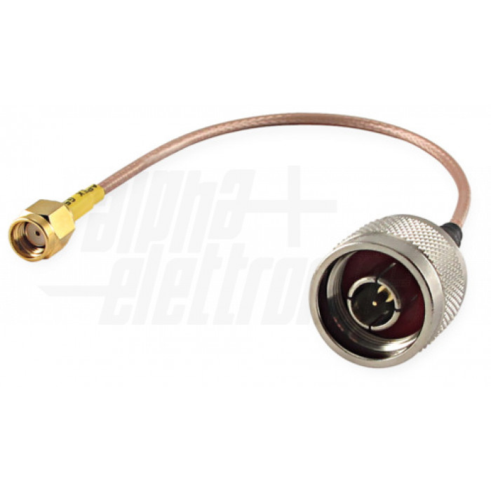 Cavetto RP-SMA Maschio - SMA Maschio 0,15m