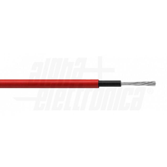 Cavo solare fotovoltaico 4mmq ROSSO - Serie Auris H1Z2Z2-K
