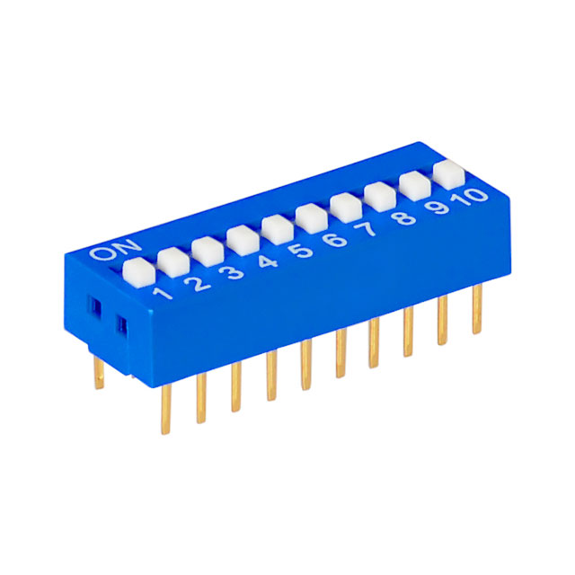 Interruttore DIP SWITCH 10 posizioni ON-OFF da circuito stampato 2.54mm