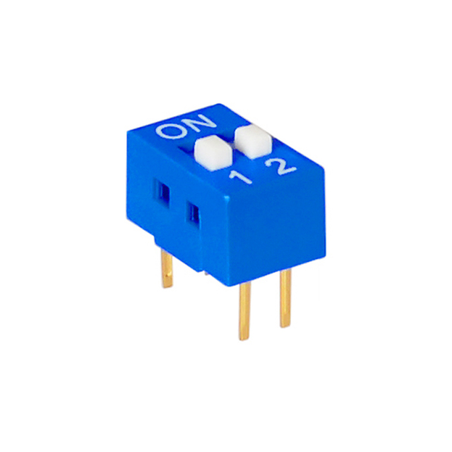 Interruttore DIP SWITCH 2 posizioni ON-OFF da circuito stampato 2.54mm