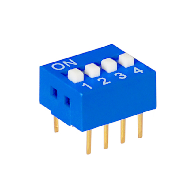 Interruttore DIP SWITCH 4 posizioni ON-OFF da circuito stampato 2.54mm