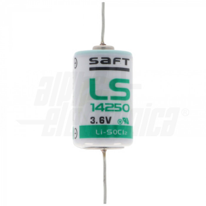 LS14250 SAFT Pila Li-SOCl2 1/2AA - 3,6V 1200 mAh con reofori