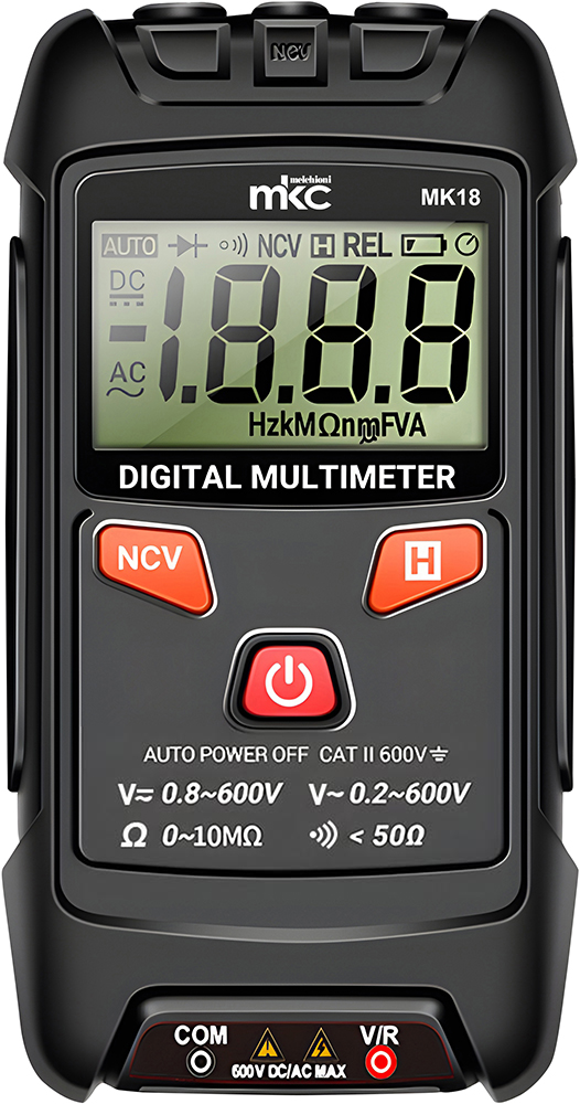 MK18 - Multimetro digitale tascabile DC/AC 600V con NCV