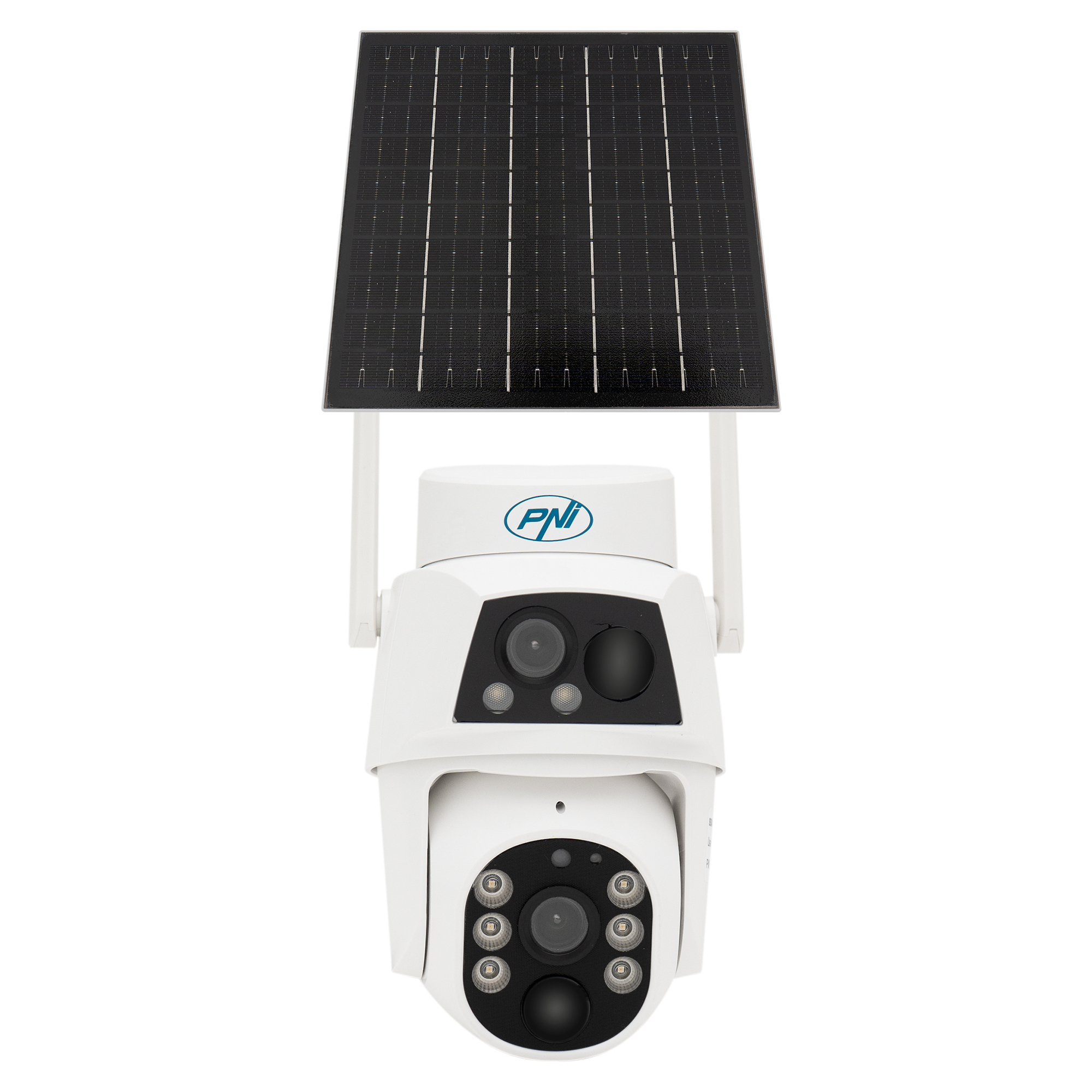 IP794 Telecamera WiFi PTZ doppia lente 2MP + 2MP, pannello solare