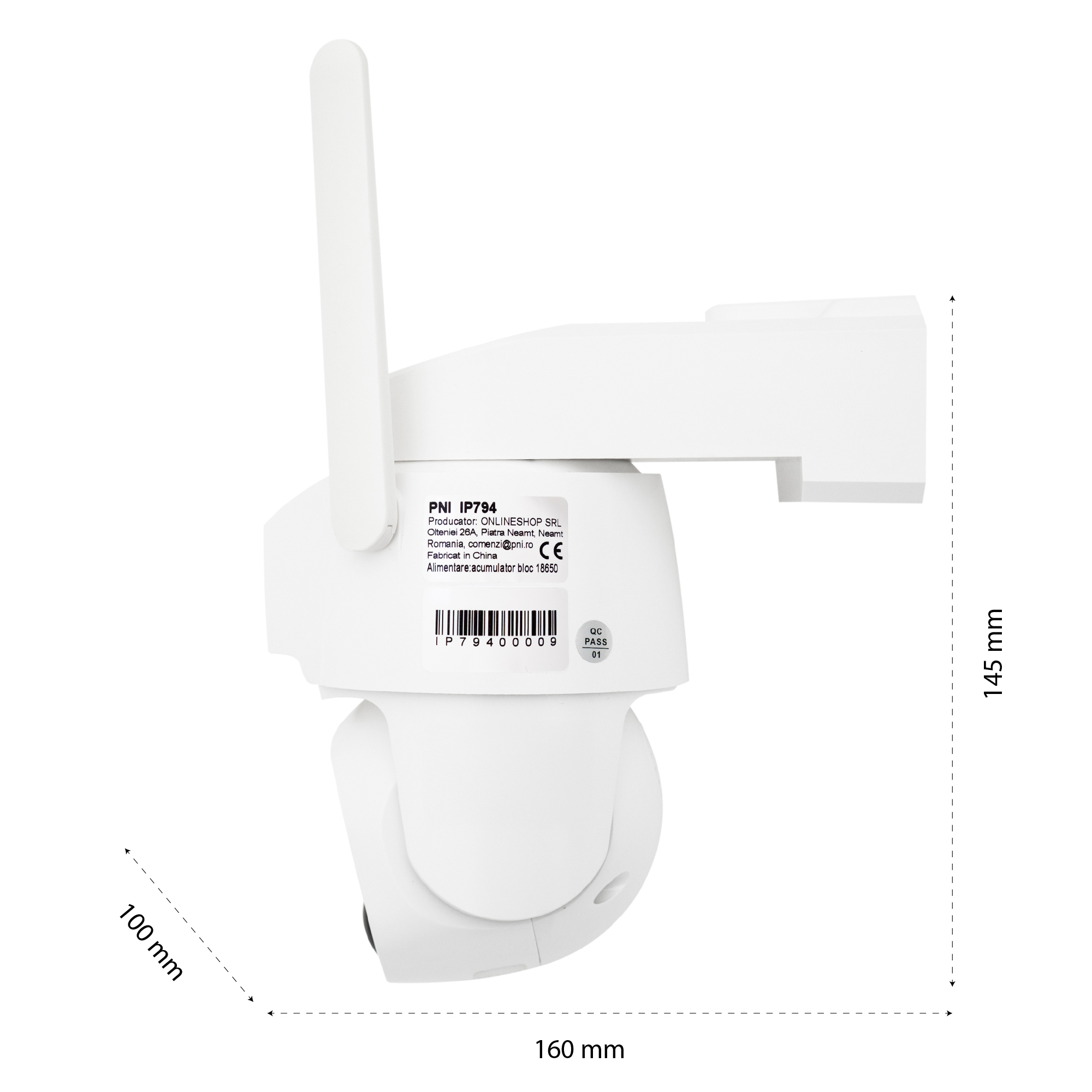 IP794 Telecamera WiFi PTZ doppia lente 2MP + 2MP, pannello solare - immagine 3