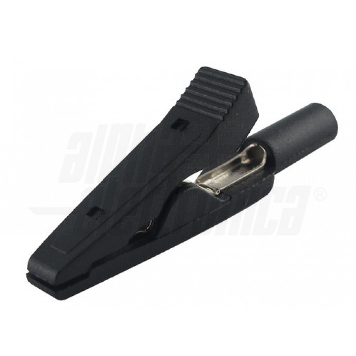 Pinza miniatura coccodrillo NERA 10A cavo max 2mm