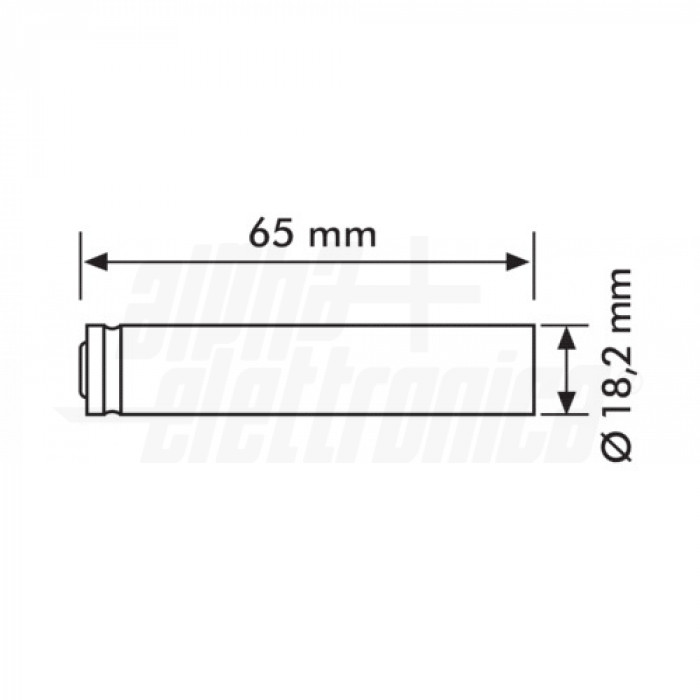 Batteria ricaricabile Li-ion 18650 3,6V 3350mAh - SAMSUNG INR18650-35E - SENZA CIRCUITO DI PROTEZIONE - immagine 2
