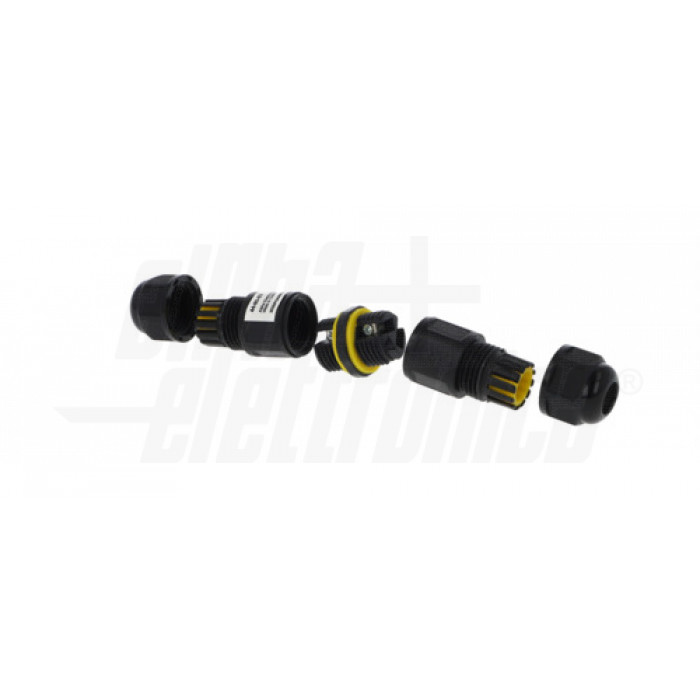 Connettore volante per giunta 3 poli - 17,5A 450V - IP68 - immagine 3