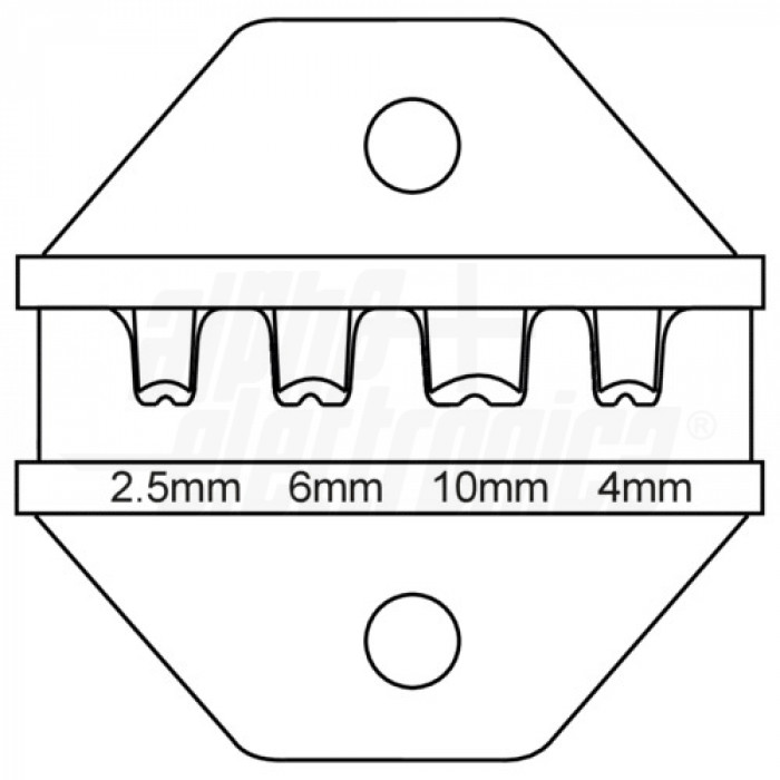Pinza per connettori fotovoltaici per cavi con sezione 2,5-4-6-10mm - immagine 2