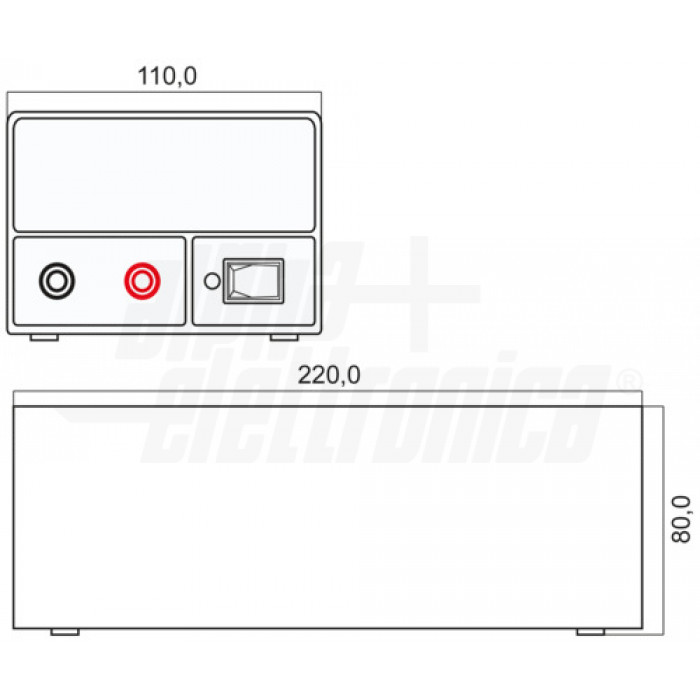 ALP1305 - Alimentatore da laboratorio a tensione fissa 13,8V 5A - immagine 2