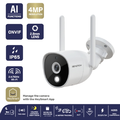 HeyCam Bull Ultra - Telecamera bullet da esterno/interno 4MP Wi-Fi - immagine 2