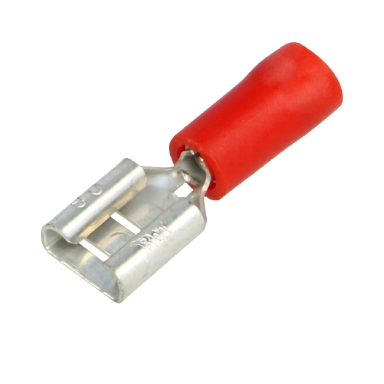 Presa FASTON preisolata 6,35mm ROSSO - Conf. 25pcs