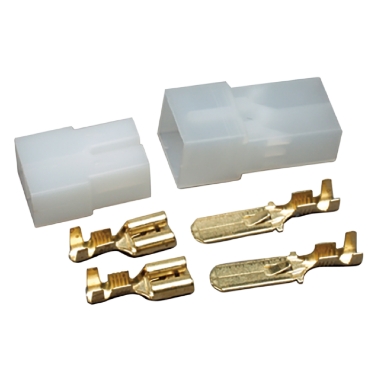 Kit blocchetto maschio-femmina 2 poli faston passo 6,35mm