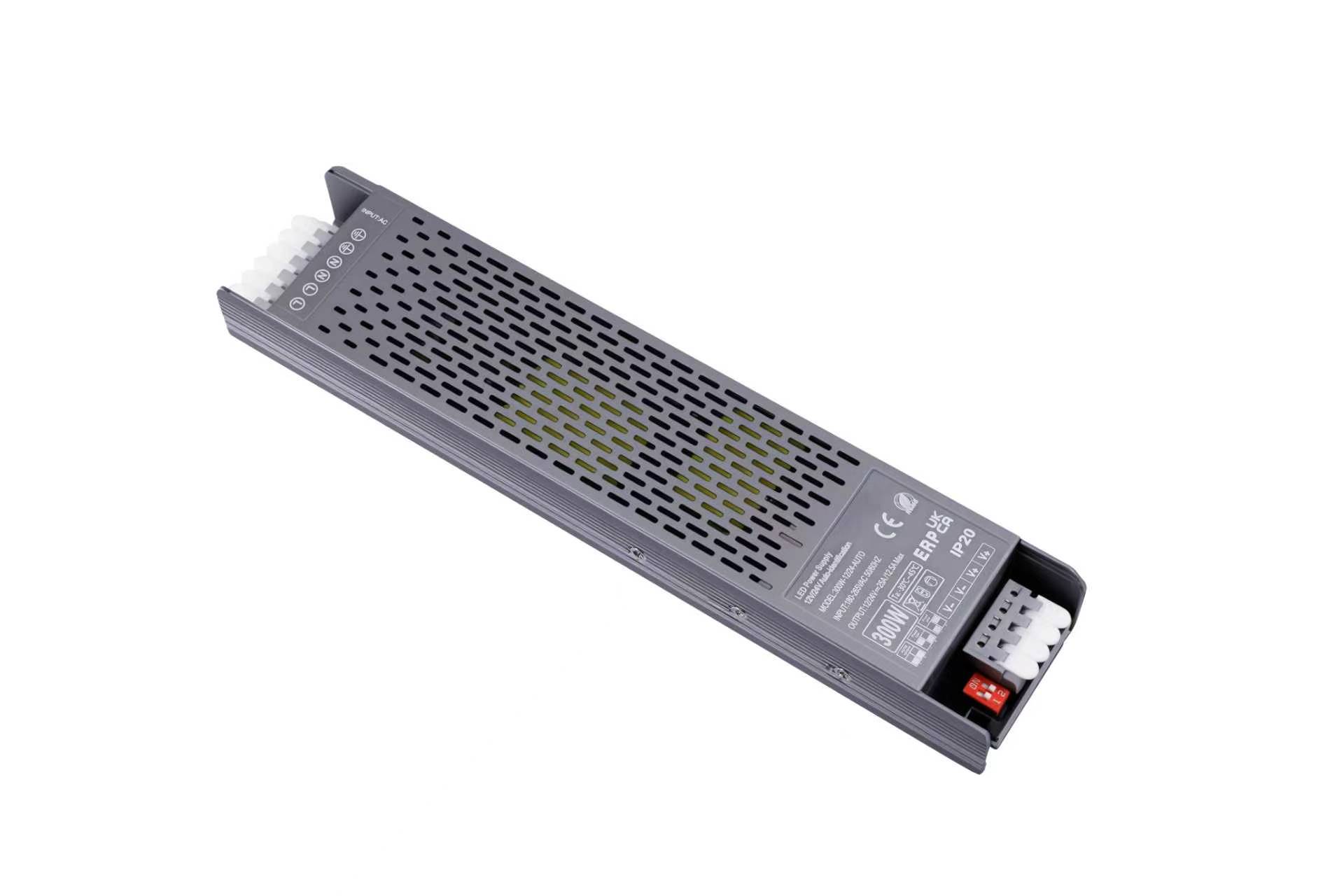 SDV-300W-12/24V Alimentatore DUAL VOLTAGE 300W slim con morsetti