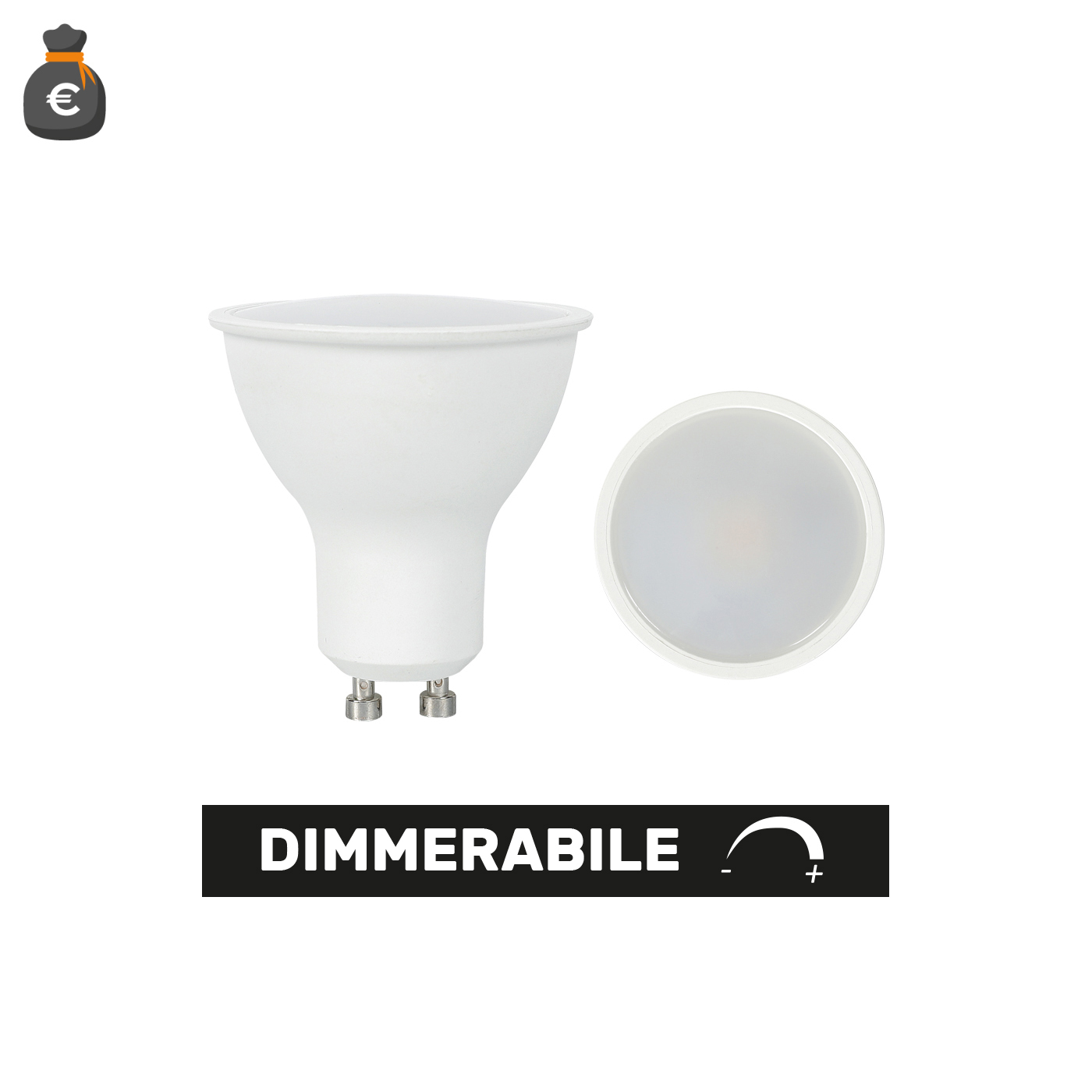 AP07C-DIM Faretto LED 230V 7W 540lm 3000K GU10 Dimmerabile